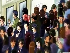 A Young Woman In A Hentai Video Is Sexually Assaulted On A Public Train